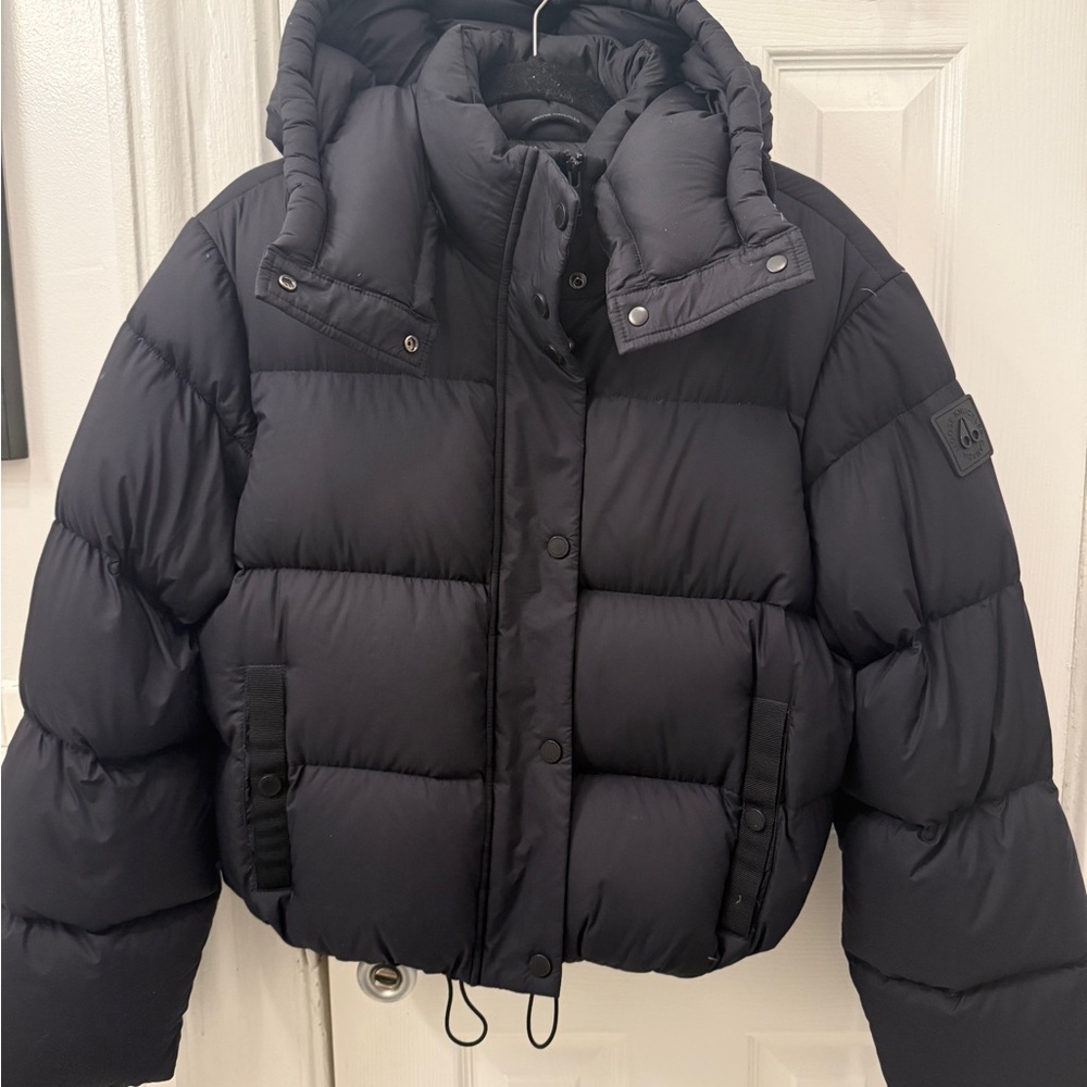 Moose Knuckles Black Quilted Jacket